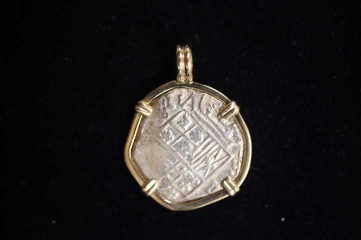 Shipwreck Treasure Coin, Mounted, Atocha Period, 2017801 - Image 3