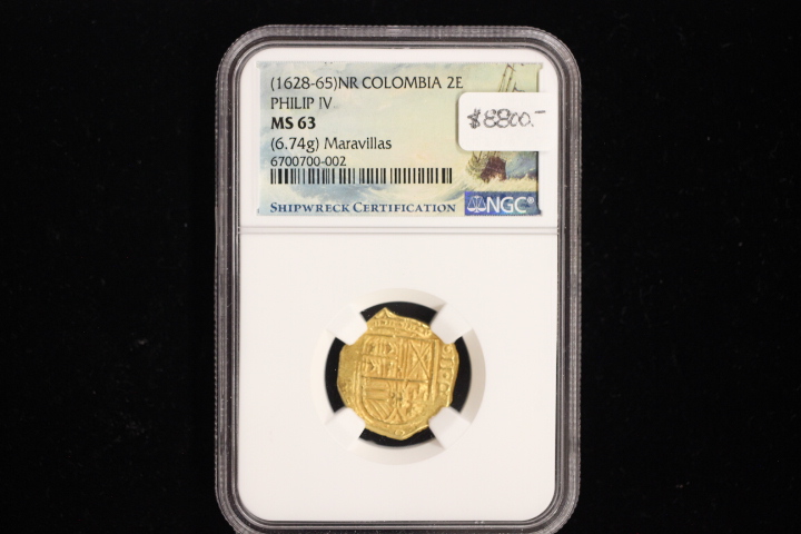 Maravillas, NGC MS 63, 2 escudos, 2025117