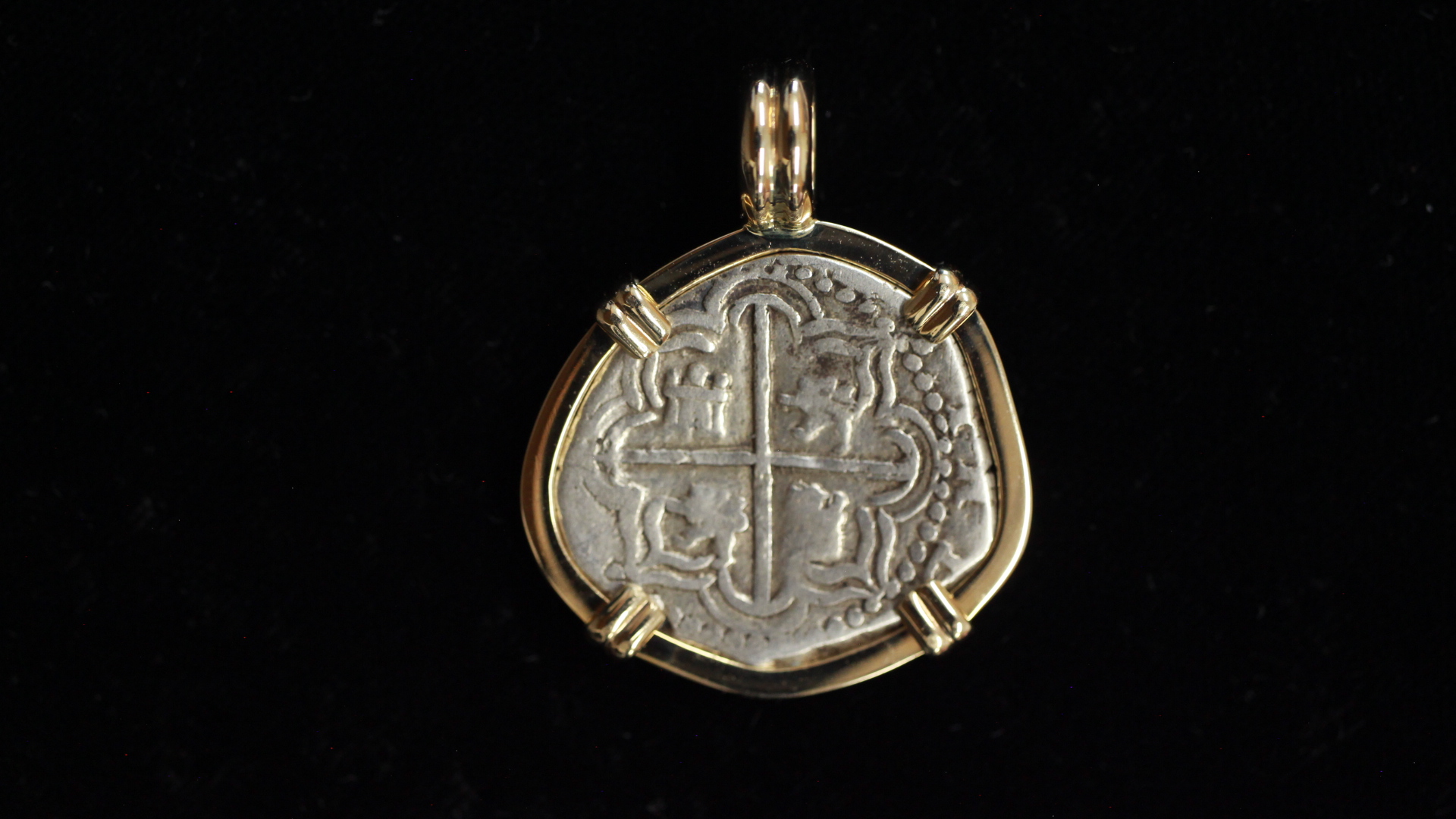 Spanish Colonial One real, mounted, 2025160