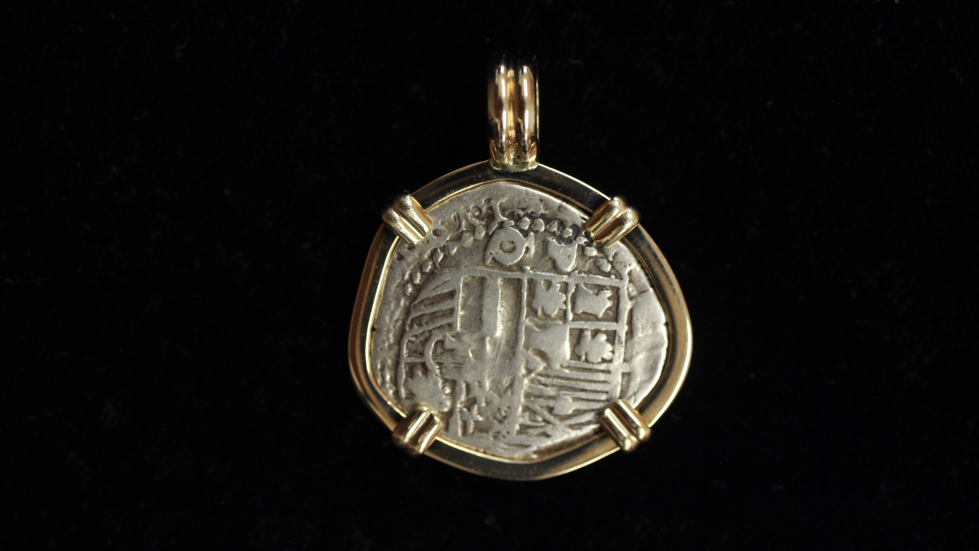 Spanish Colonial One real, mounted, 2025160 - Image 3