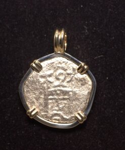 Unknown shipwreck dated 1737, 2 reales mounted, 2021334