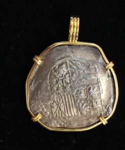 Unknown shipwreck, 8 reales mounted, 2025236 - Image 3