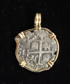 Unknown shipwreck, 1 real mounted in Gold, 2026101