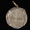 Spanish Colonial Coin, Four reales, mounted, 2026105